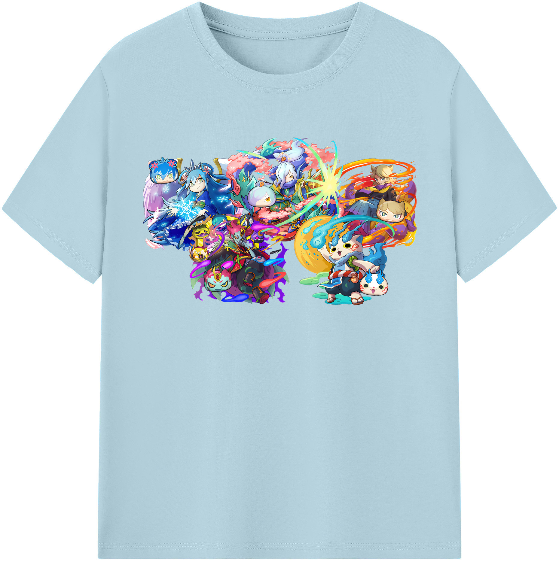 （画像用） 妖怪ウォッチ Yo-kai Watch 綿100％半袖Tシャツ（フロントプリント）